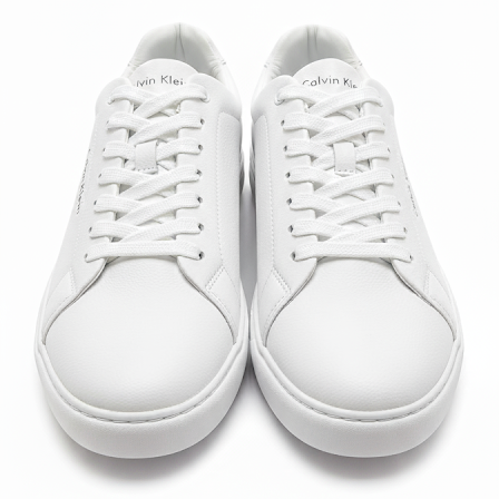 Calvin Klein All-White Low-Top Sneakers