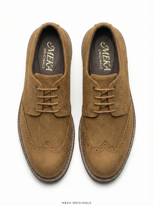 MEKA: Brogue Derby | Light Tan