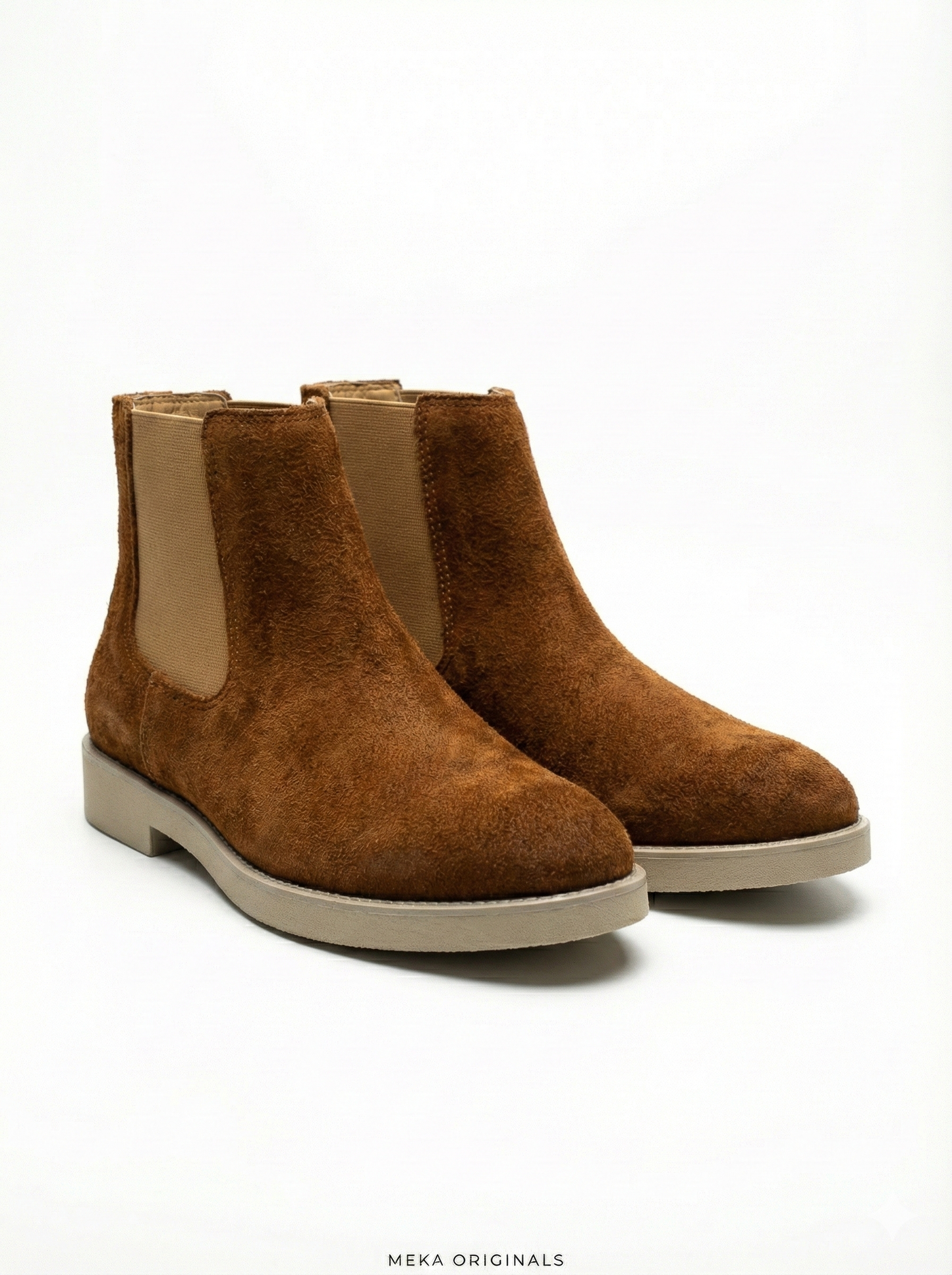 MEKA: Suede Chelsea Boot | Cognac