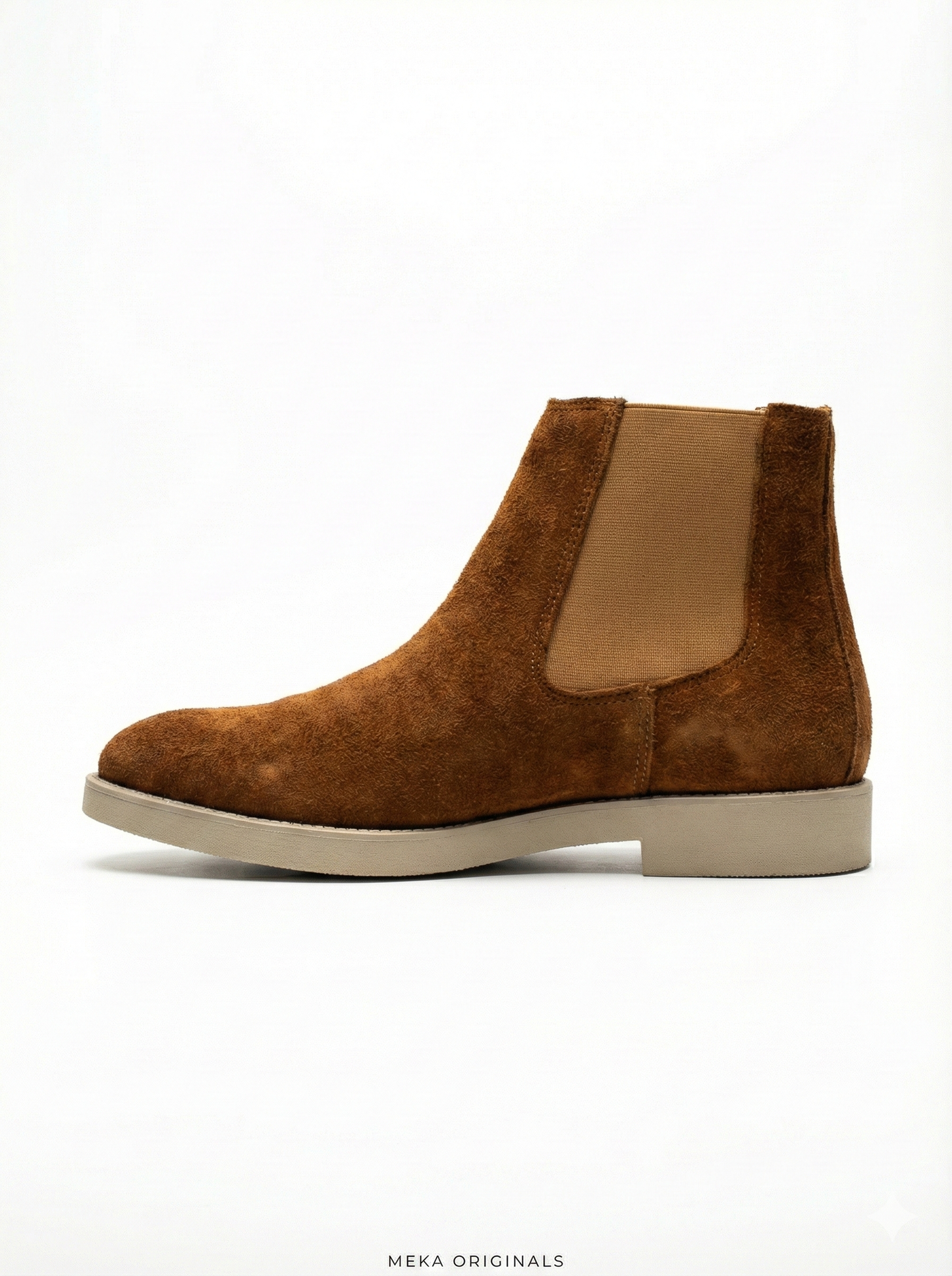 MEKA: Suede Chelsea Boot | Cognac