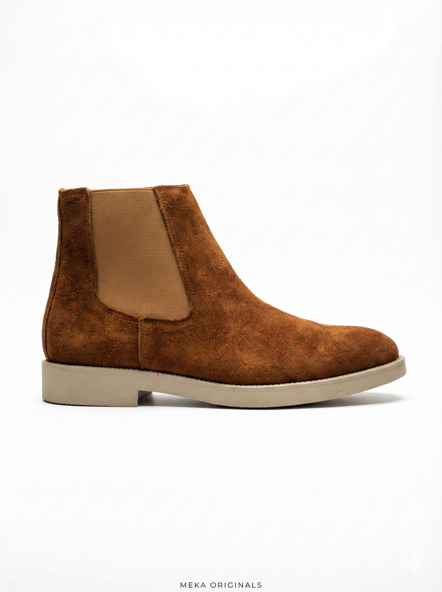 MEKA: Suede Chelsea Boot | Cognac