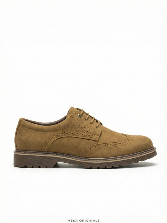 MEKA: Brogue Derby | Light Tan