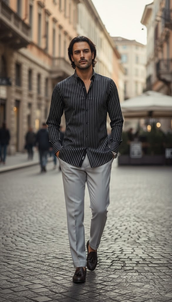 MEKA - Long sleeves - Semi casual regular fit shirt - 0050