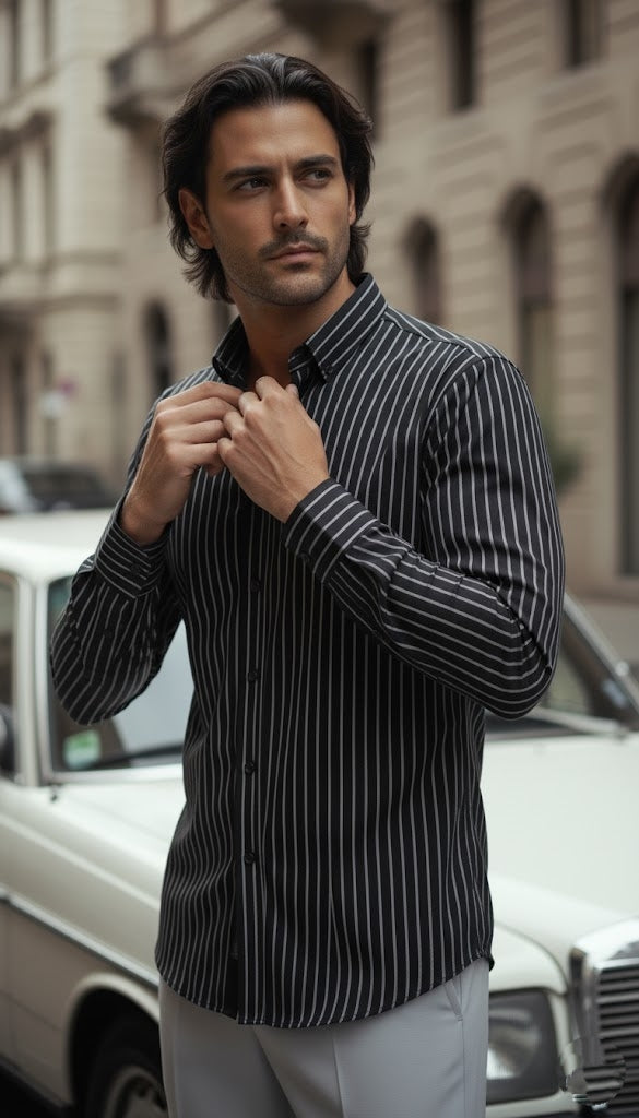 MEKA - Long sleeves - Semi casual regular fit shirt - 0050