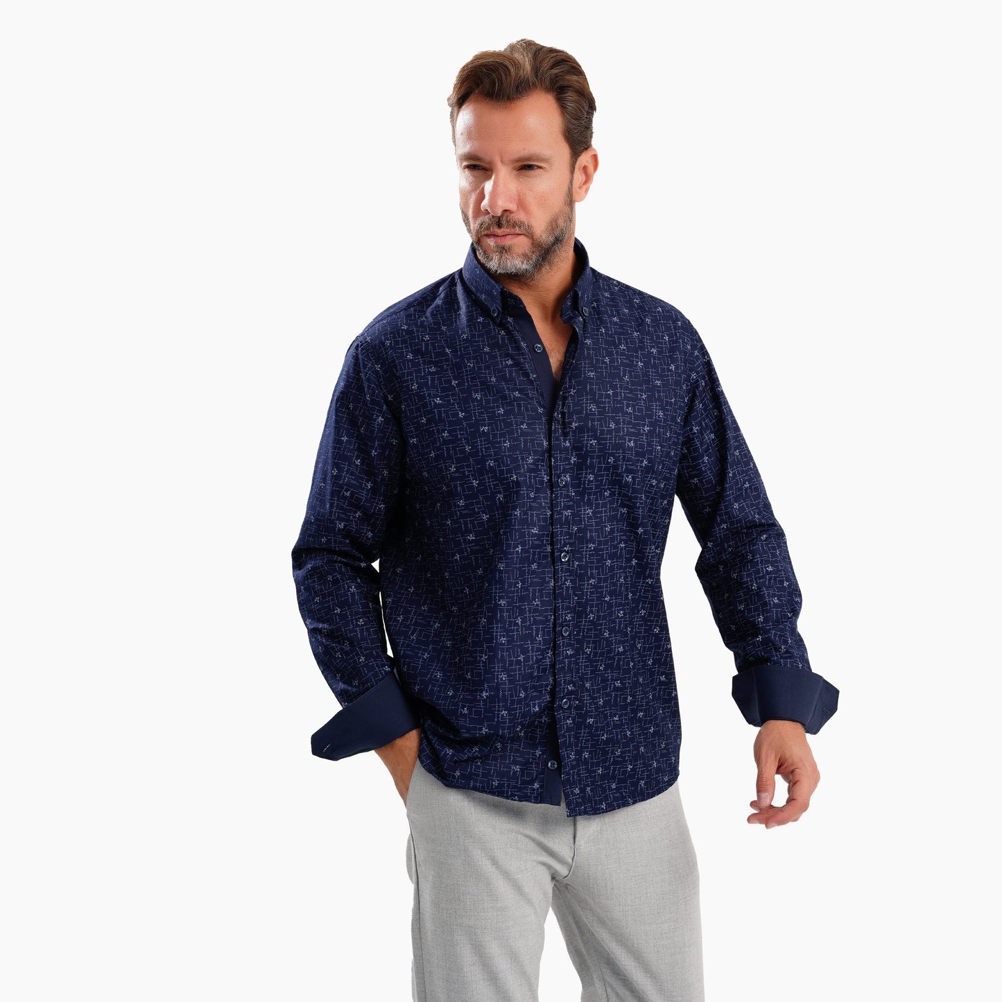 MEKA - Long sleeves - Semi casual regular fit shirt - 0072