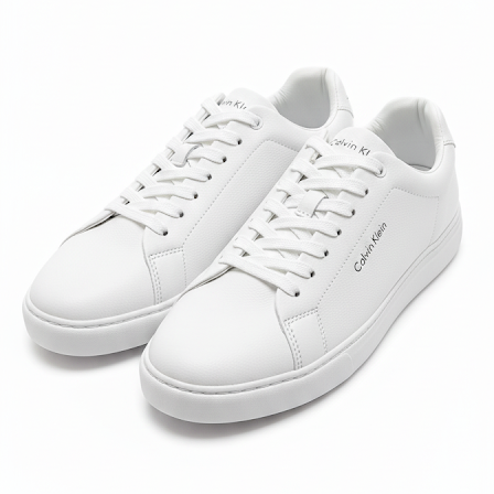 Calvin Klein All-White Low-Top Sneakers