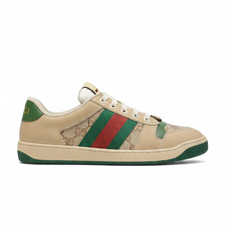 Gucci GG Supreme Canvas & Web Stripe Sneakers