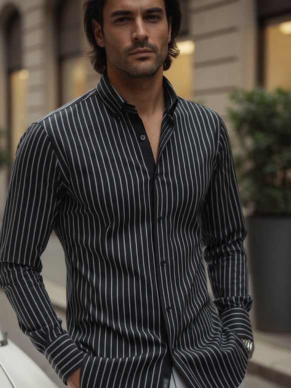 MEKA - Long sleeves - Semi casual regular fit shirt - 0050